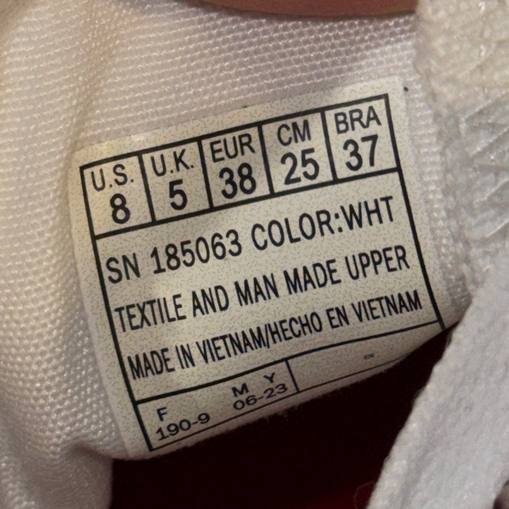 Skechers White and Red Court Classics Shoes - Picture 8 of 8